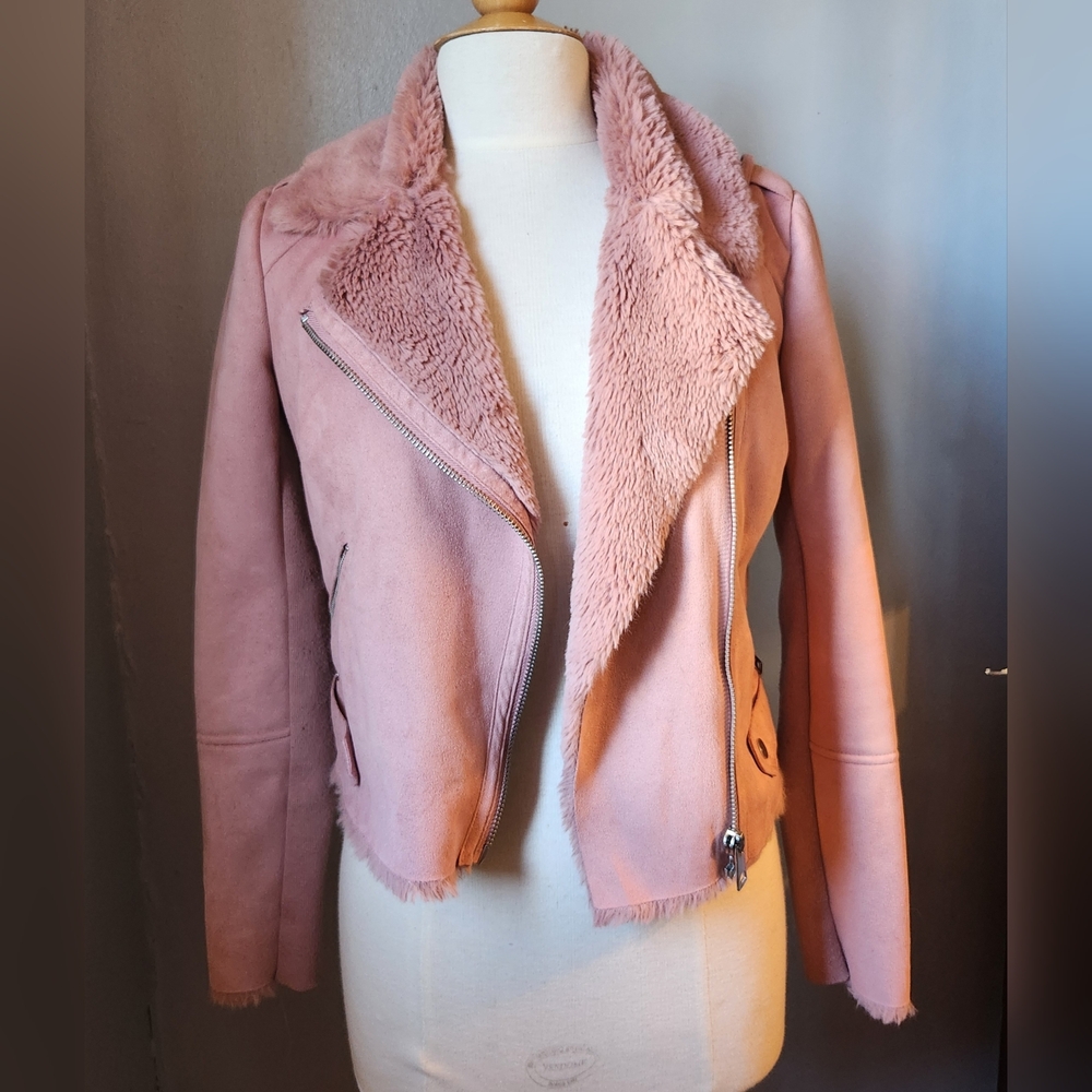 CoffeeShop Women's Blush Teddy Jacket